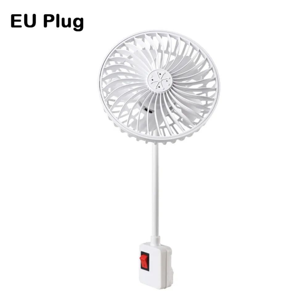 360 Rotatable Socket Fan Low Noise Energy Saving UK Plug Fan EU Plug with Safety Cover Wall Socket Fan for Kitchen Bathroom Dorm
