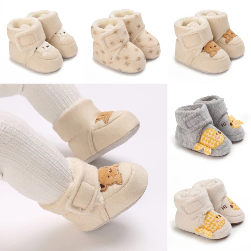 Newborn Baby Soft Cotton Winter Shoes First Walkers