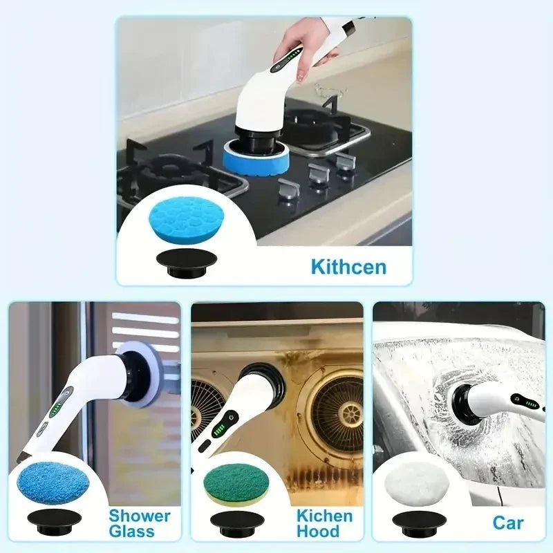 Cleaning Brush Wireless Electric Rotating Scrubber product detail