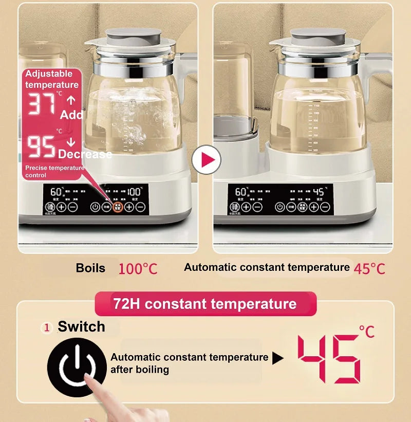 Smart Electric Kettle - White No warming basket product view