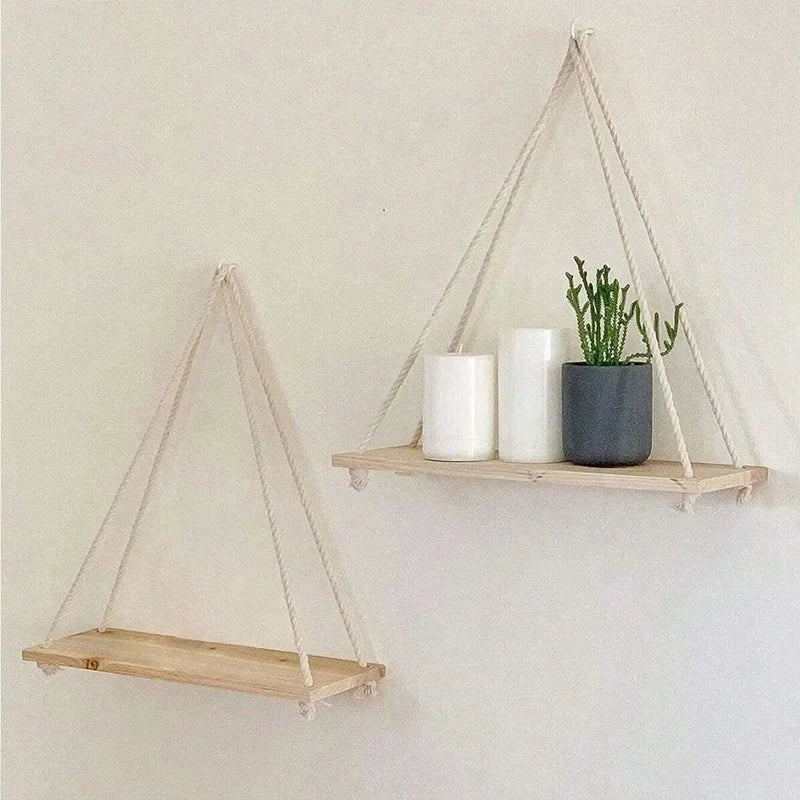 Swing Hanging Hemp Rope Wall Shelve product detail