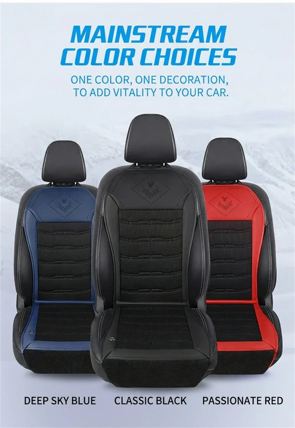 Ventilated Sheet 12v Car Seat Cover Vehicle Summer Cushion Smart Auto Start/Stop Universal Cooling Car Seat Ventilation Sheet