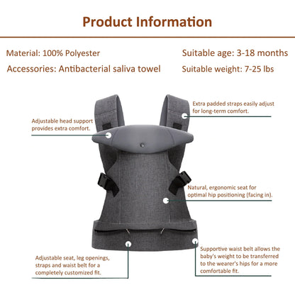 CuddleCloud™ 4-in-1 Baby Carrier