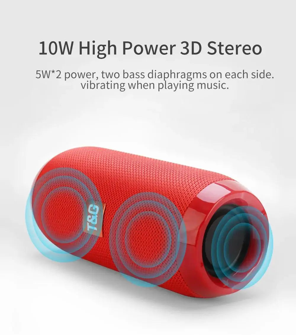 Portable Bluetooth Speaker Wireless , Ipx4 Waterproof Bluetooth 5.0 TWS MP3 Player Paring Aux & Tf-Card Input for Home  Outdoor