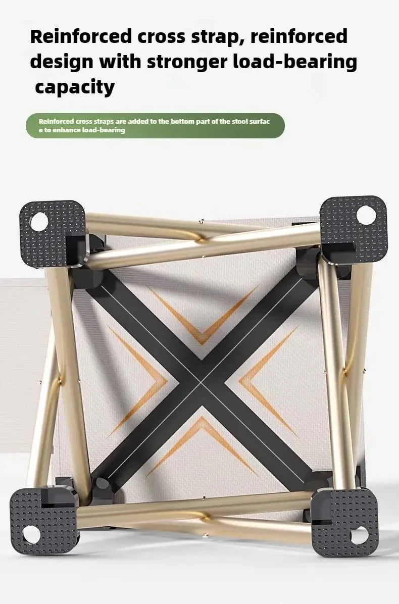 Outdoor Portable Folding Stool Camping Collapsible Foot Stool Hiking Beach Travel Picnic Fishing Seat Tools Ultralight Picnic