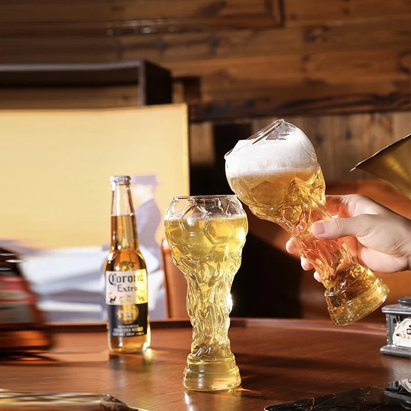 New Football Tournament Trophy Glass Beer Cup Suitable For Watching Celebrating Games Decorating Bars Restaurants Party Gifts