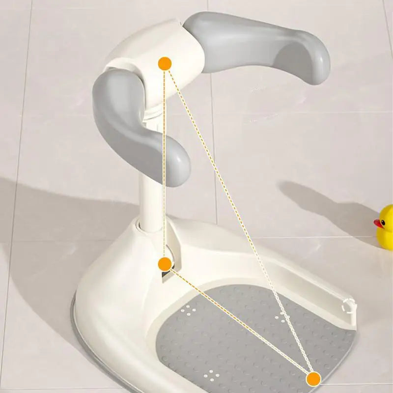 Baby Shower Standing Support Anti-Slip Baby Shower Standing Support Foldable Bathing Device Toddler Bathtub Wash Seat For Party