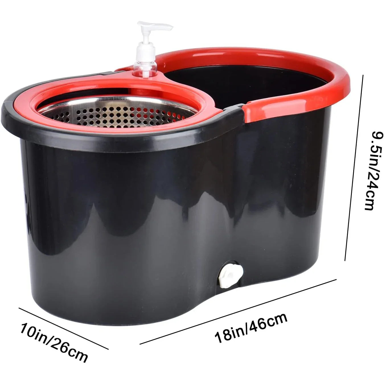 3 Models Spin Mop Bucket Set with Stainless Steel Basket, 61" Extendable Handle & 3 Microfiber Mop Heads, All Floor Cleaner