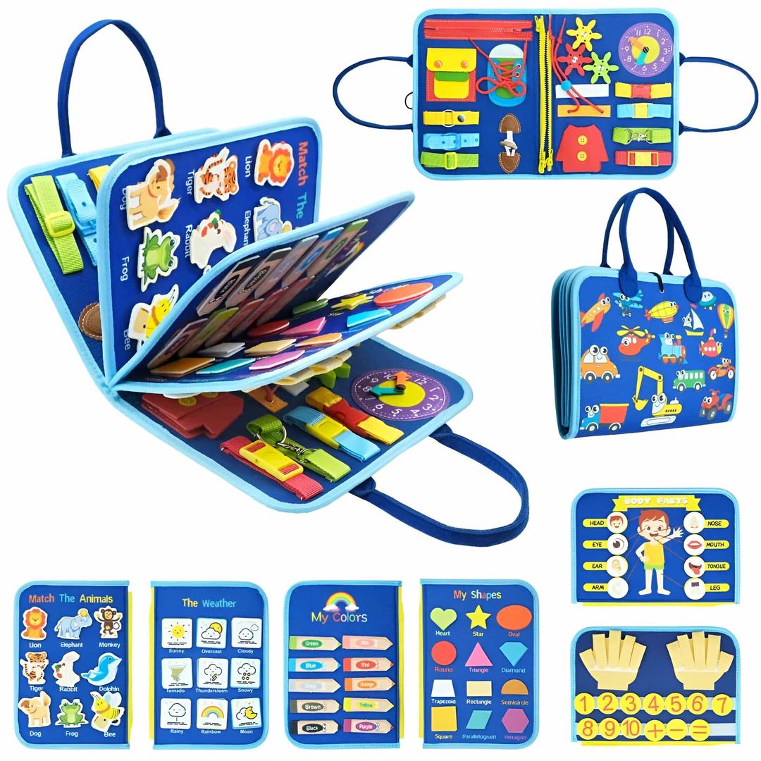 Educational Activity Book and Learning Board