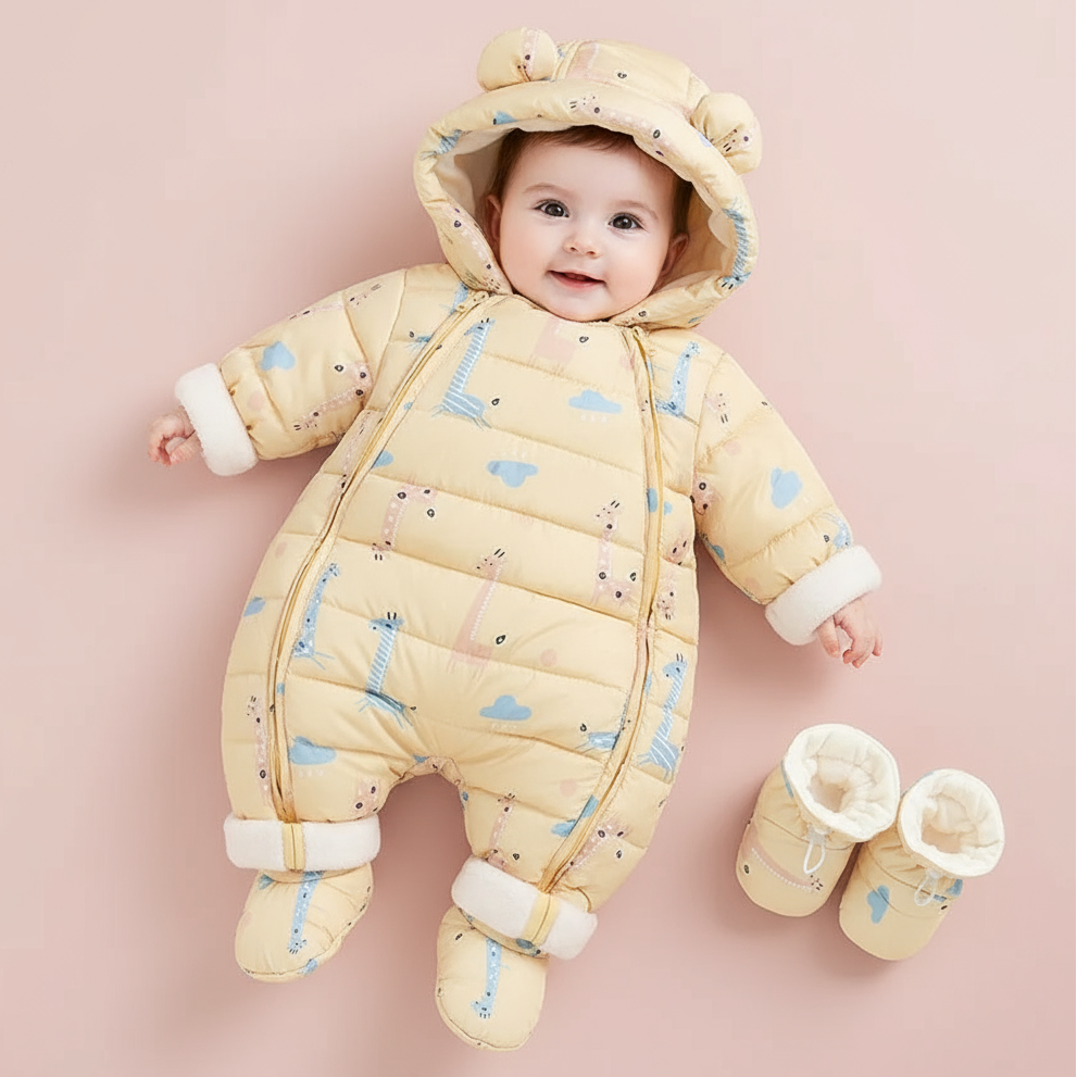 Baby Winter Warm Snowsuit with Matching Boots