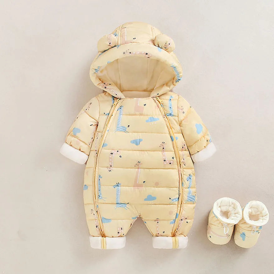 Baby Winter Warm Snowsuit with Matching Boots