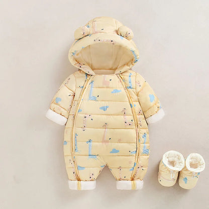 Baby Winter Warm Snowsuit with Matching Boots