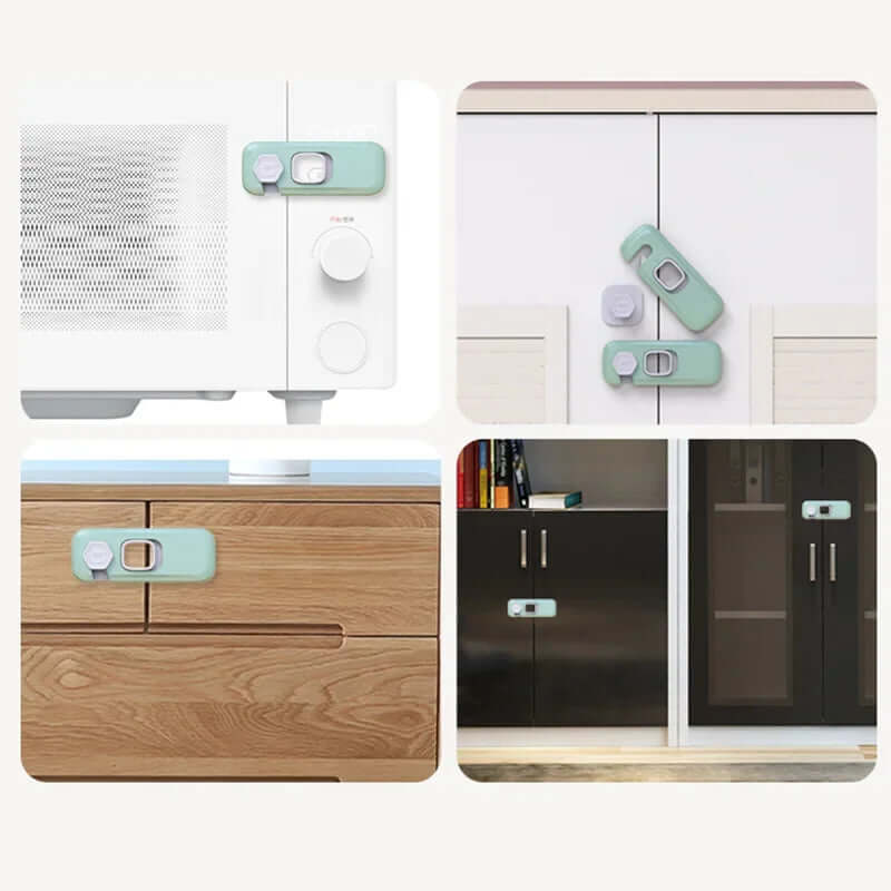Child Safety Toddler Cabinet & Door Handle Lock (6 Pack)