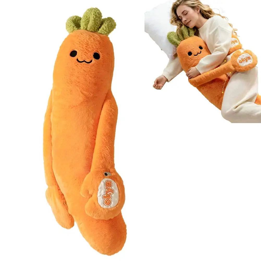 Cute Mango King Plush Toy Pillow Sleeping Aid Soft Long Carrot Female Companion Leg Clasping Hugging Pillow Nap Sleeping Toys