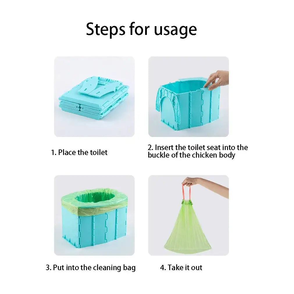 TidyTrek™ Foldable Travel Potty Chair