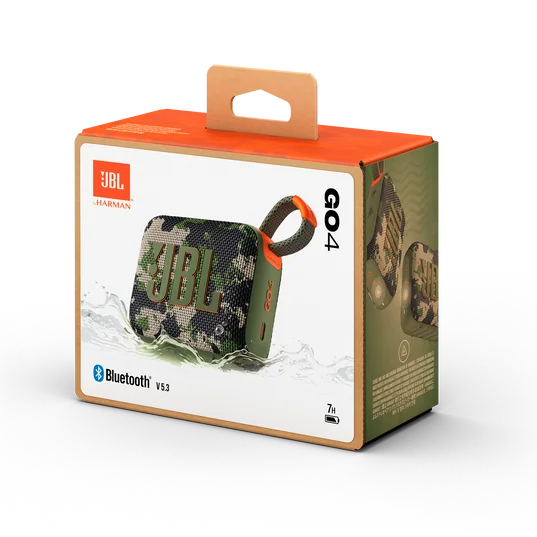 JBL Go 4 Compact large-volume audio system with low power consumption operation and full-device compatibility