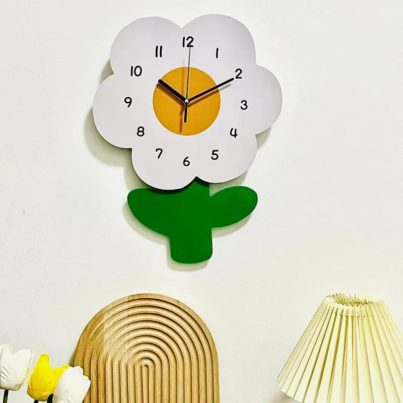 Rocking Tail Cat Hanging Clock