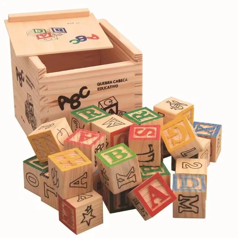 Wooden Alphabet Blocks
