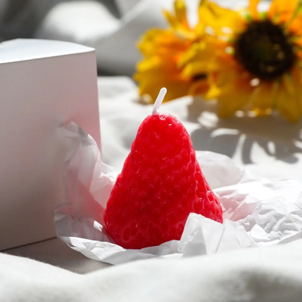 5pcs Strawberries Candles Gifts,Aromatherapy Candle for Wedding Receptions,Birthday Parties,Holiday Celebration Supplies