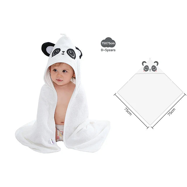 CuddleWrap™ Hooded Baby Towel – Ultra-Soft Bamboo