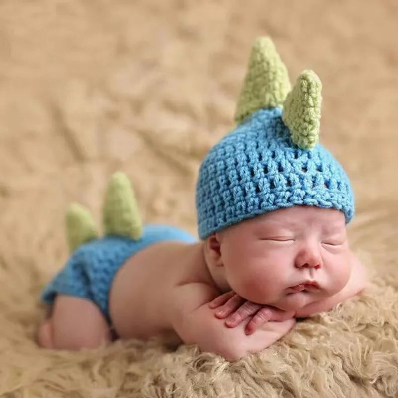 Newborn Dinosaur Crochet Outfit Handmade Baby product detail