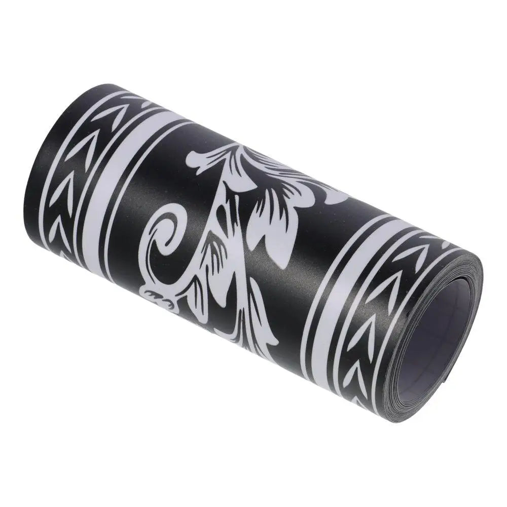 5M Floral Peel and Stick Wallpaper Border Peel & Stick PVC Wall Covering Retro Design for Bedroom Kitchen Tiles Sticker Decor