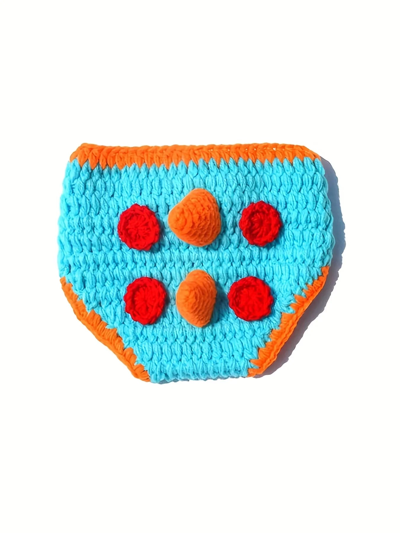 Adorable Newborn Dinosaur Crochet Outfit – Handmade Baby Photo Prop