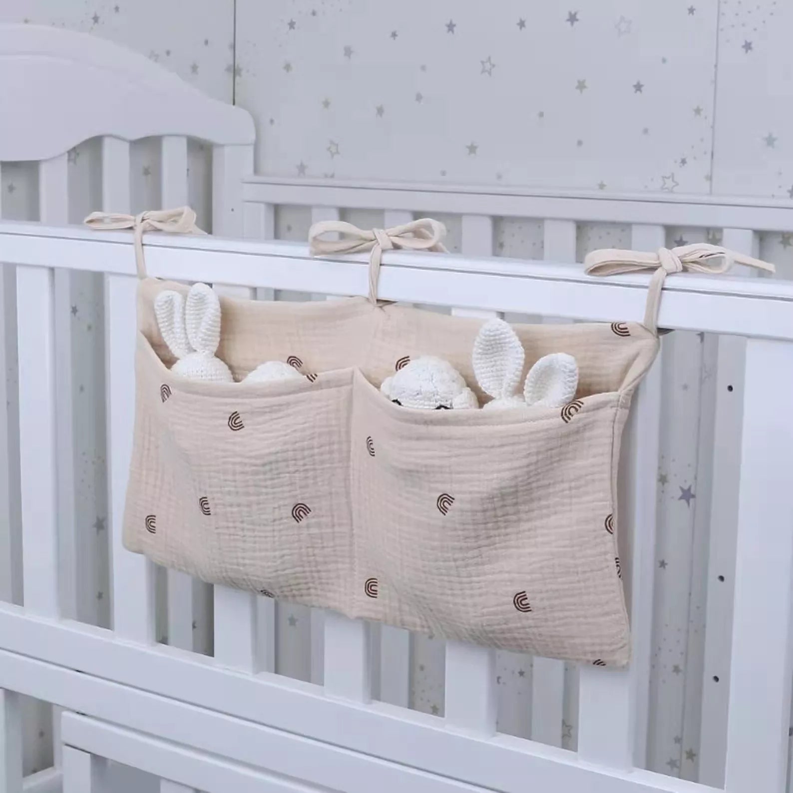 Premium Baby Crib Organizer for Effortless Nursery Storage