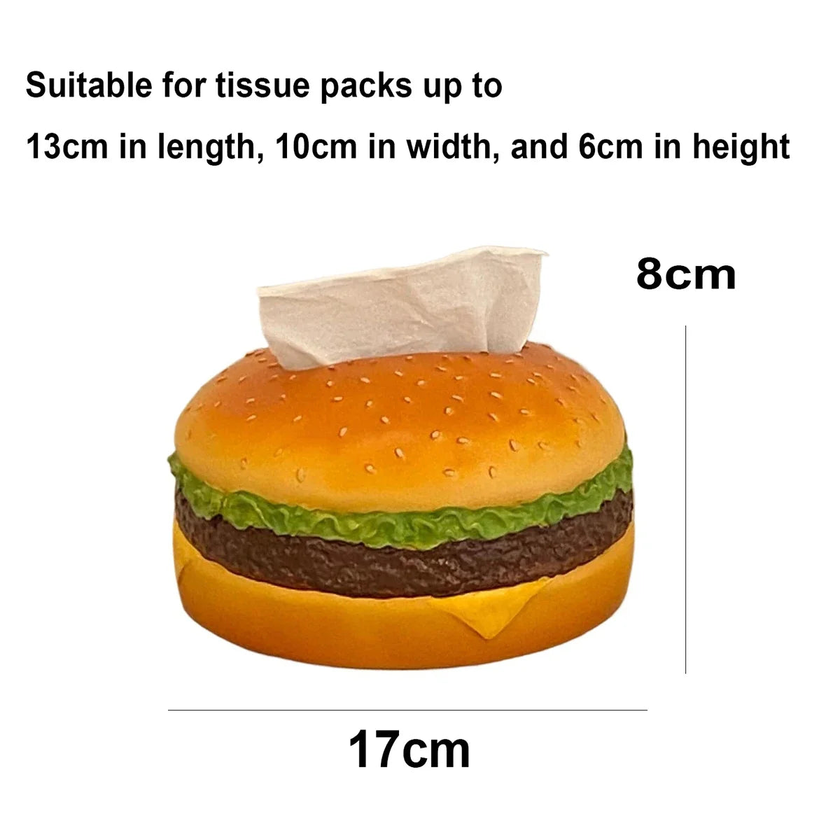 Hamburger tissue box creative American retro living room tissue box home fun decoration ornaments napkin holder
