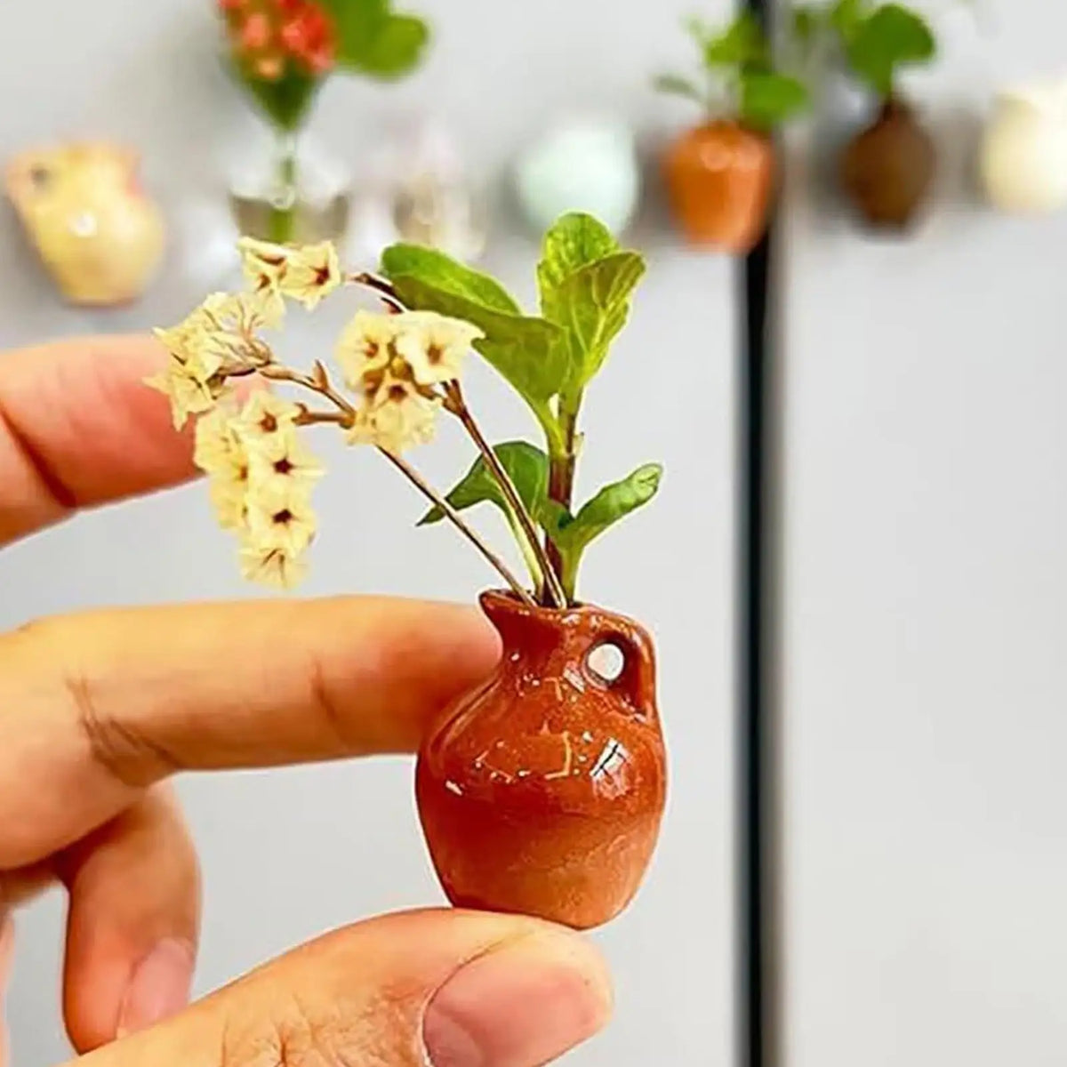 Vase Tiny Flower Vase Magnets Fridge product detail