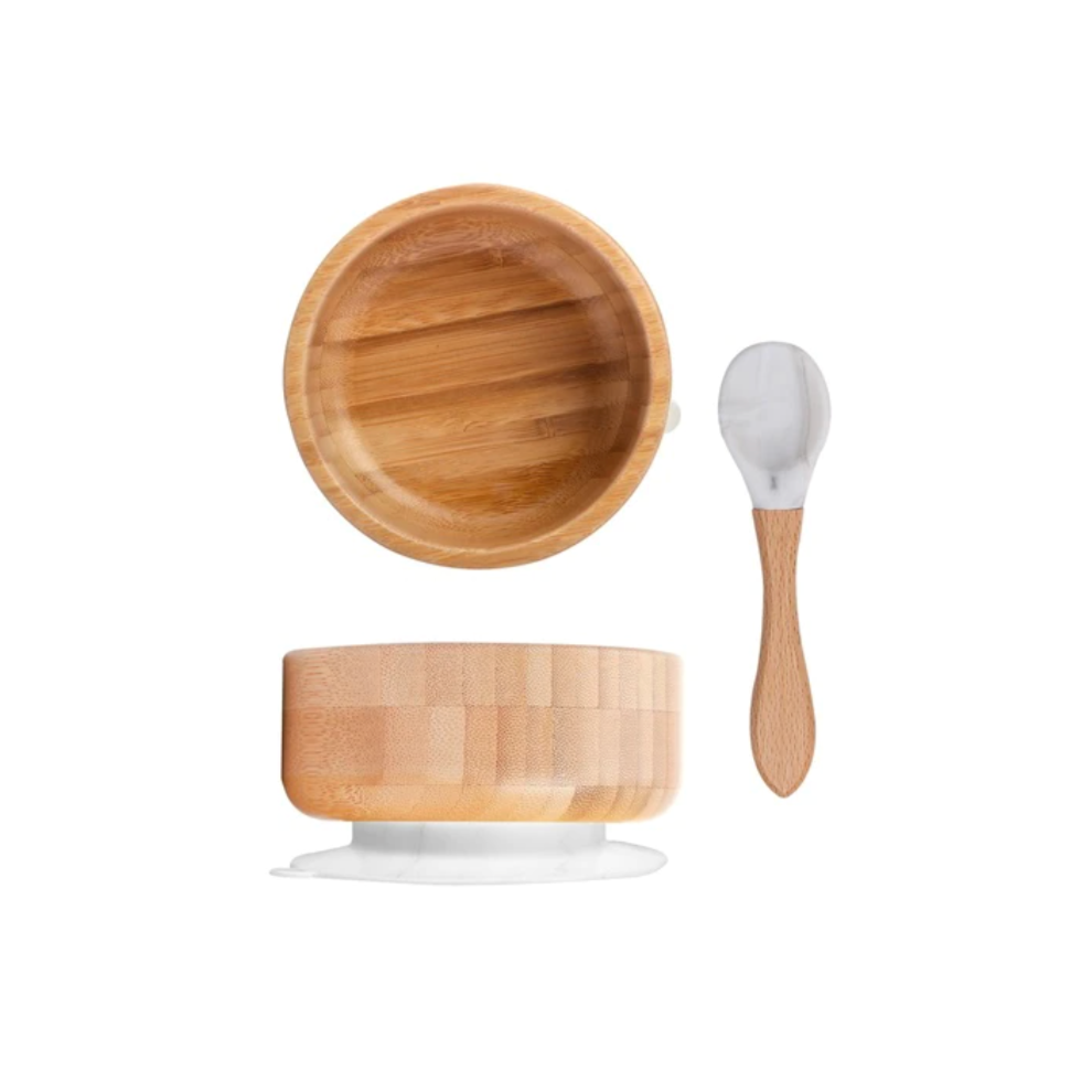 Bamboo Suction Bowl Spoon - Butter product view