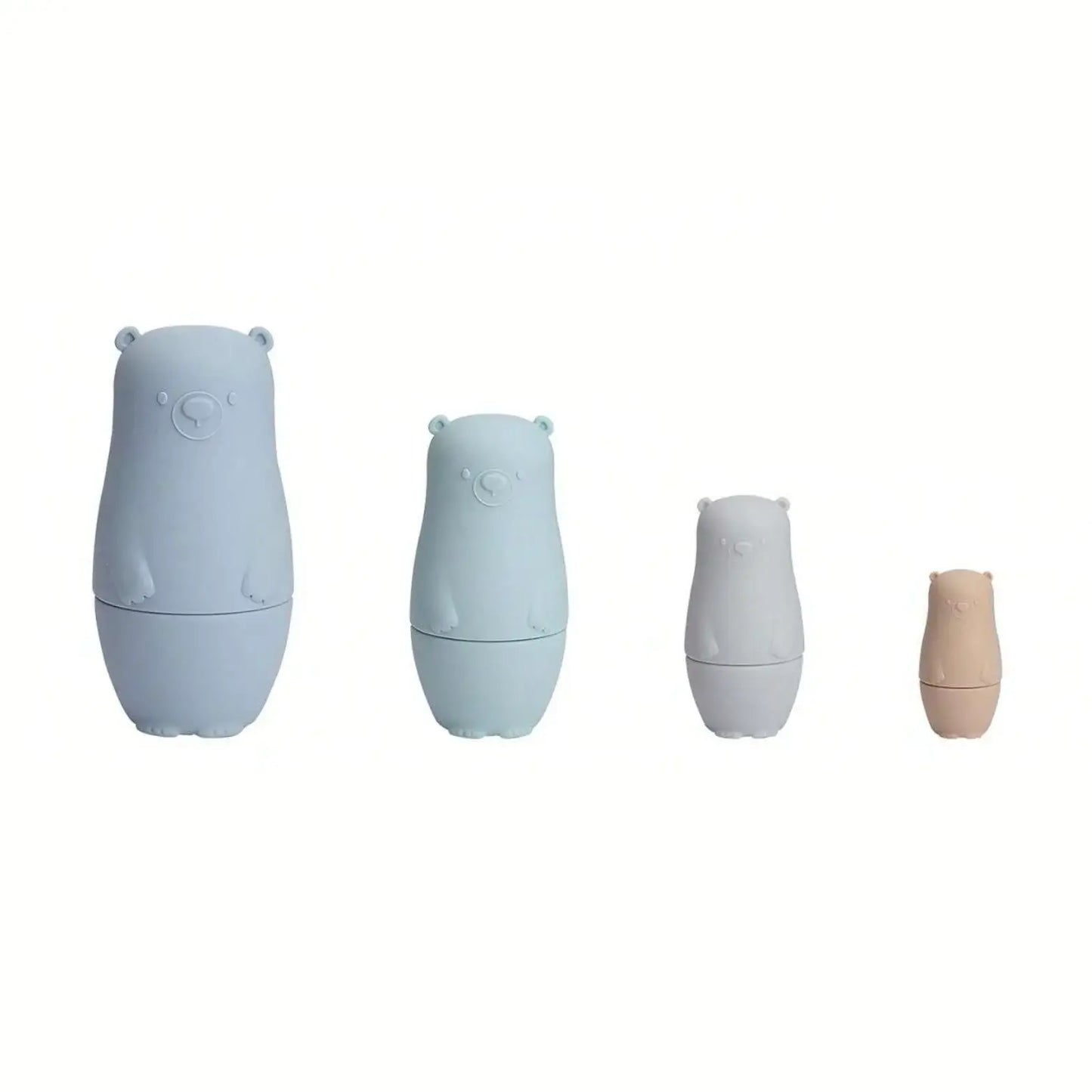 4 Piece Silicone Russian Bear Dolls