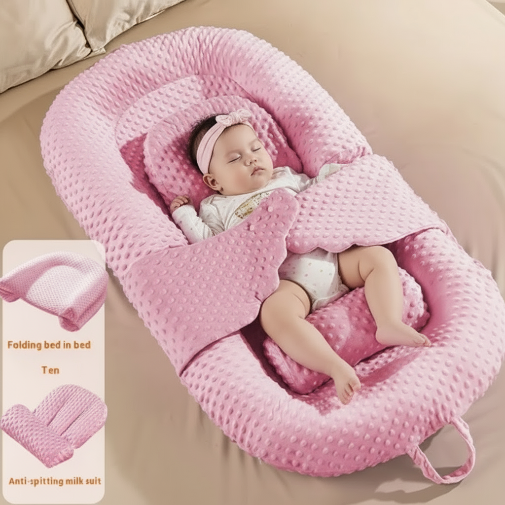 Anti-Reflux Anti-Colic Inclined Infant Support Bed - White product view