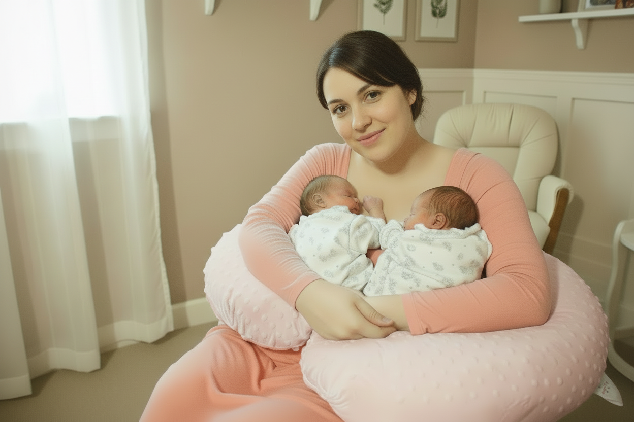 DuoNest™ Luxe Twin Nursing & Support Pillow