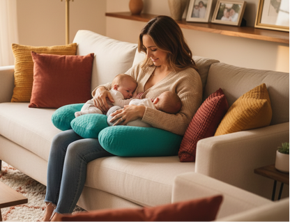 DuoNest™ Luxe Twin Nursing & Support Pillow
