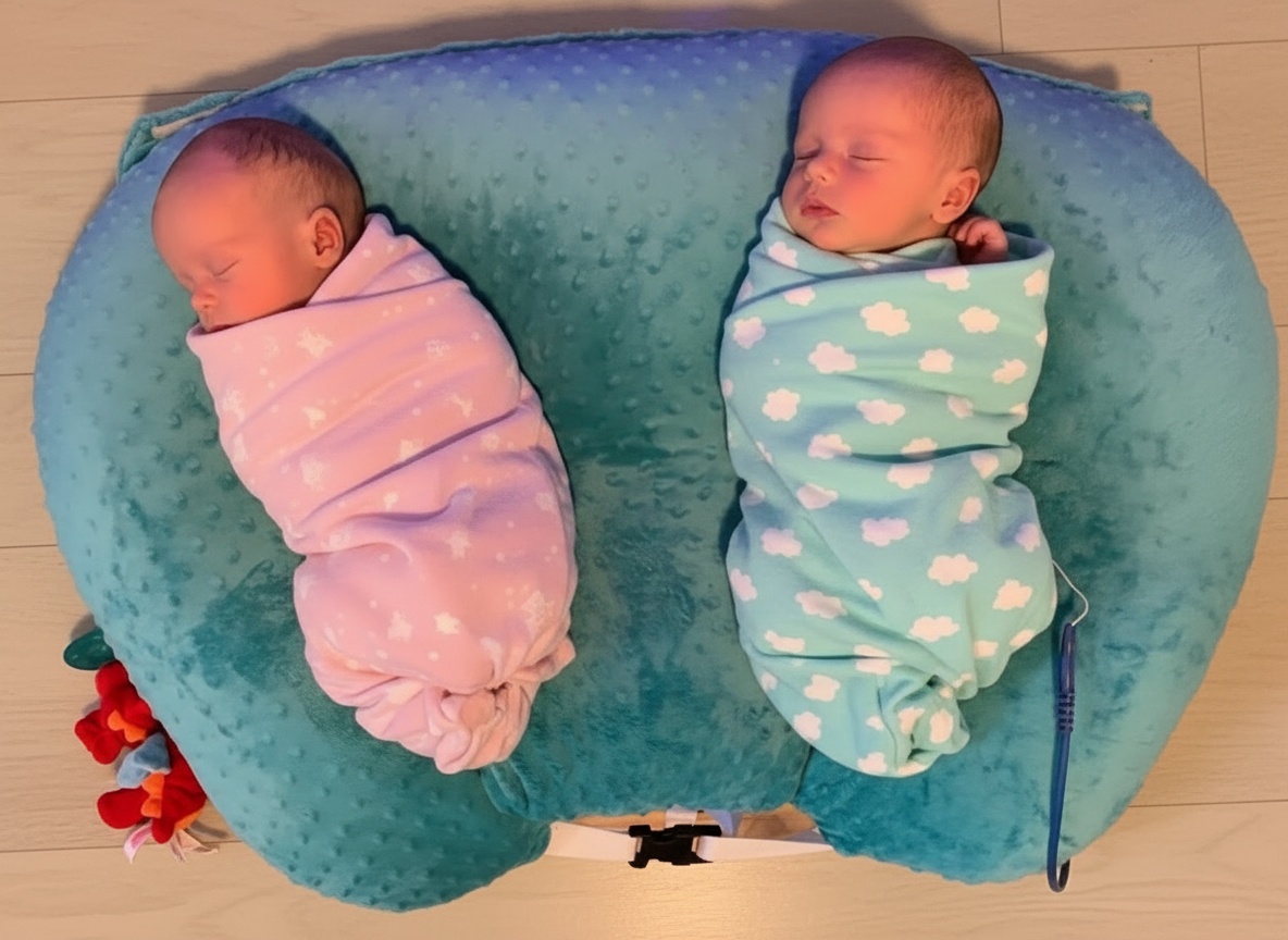 DuoNest™ Luxe Twin Nursing & Support Pillow