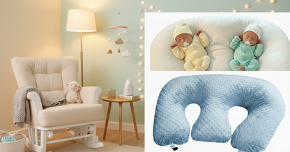 DuoNest™ Luxe Twin Nursing & Support Pillow