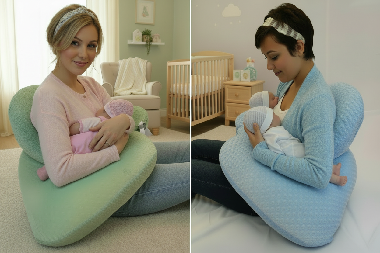 DuoNest™ Luxe Twin Nursing & Support Pillow