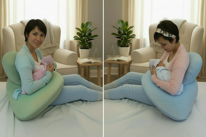 DuoNest™ Luxe Twin Nursing & Support Pillow