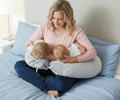 DuoNest™ Luxe Twin Nursing & Support Pillow