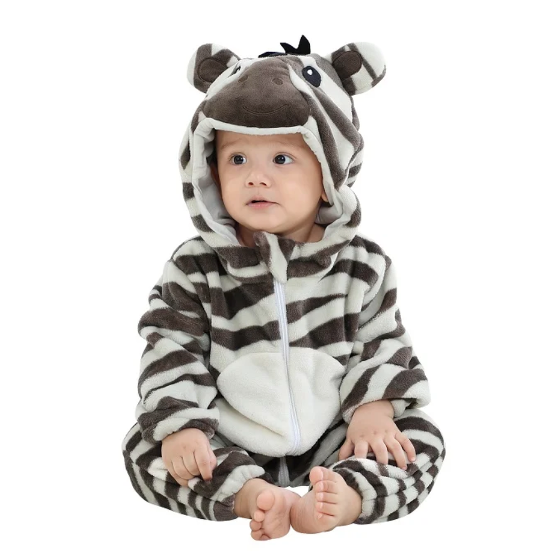 Cozy Flannel Baby Romper - Soft Outfit for Easy Changes