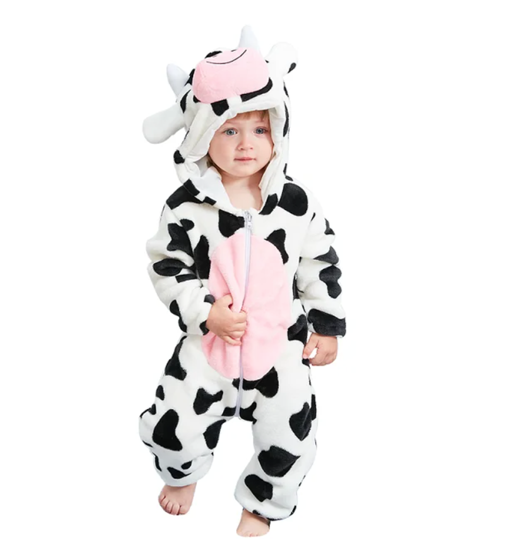 Cozy Flannel Baby Romper - Soft Outfit for Easy Changes