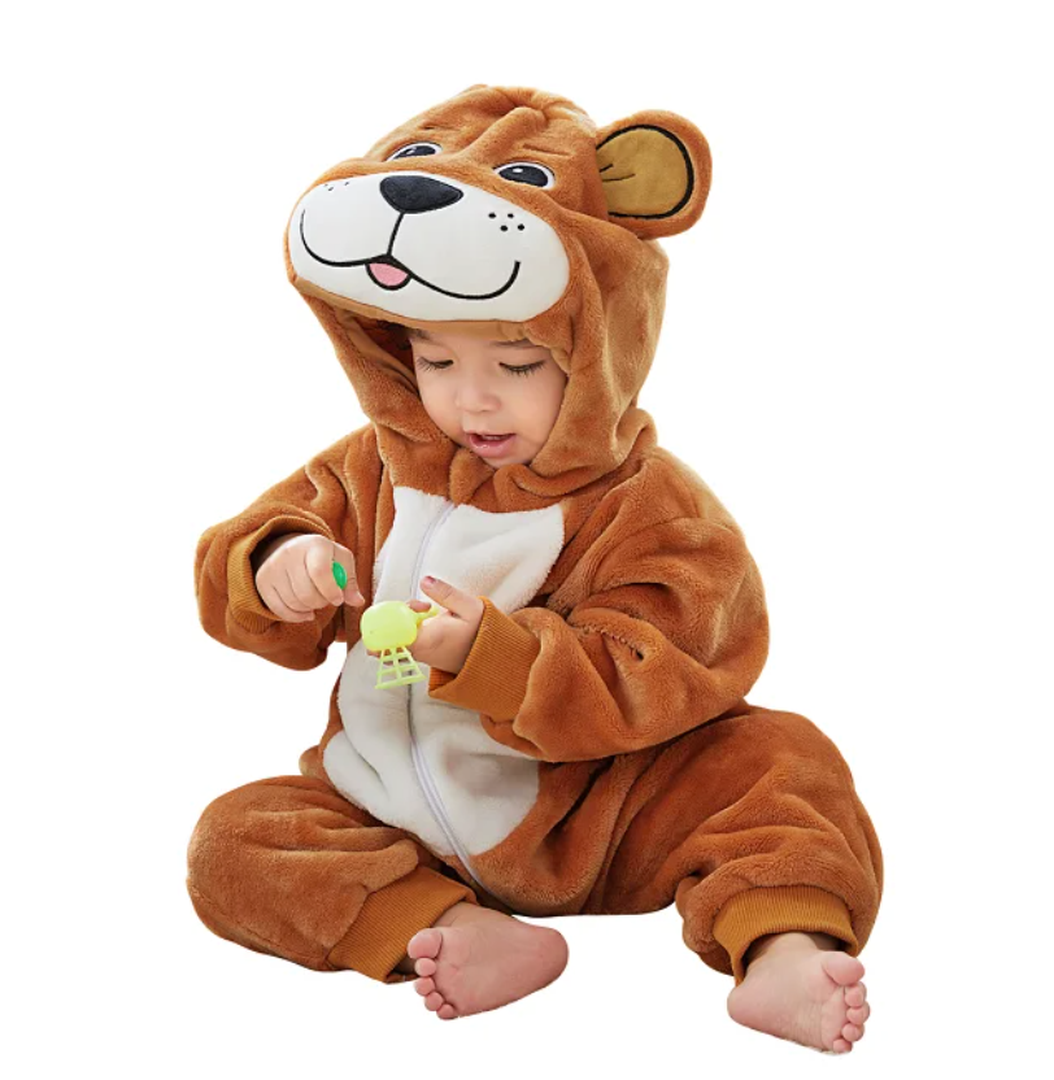 Cozy Flannel Baby Romper - Soft Outfit for Easy Changes
