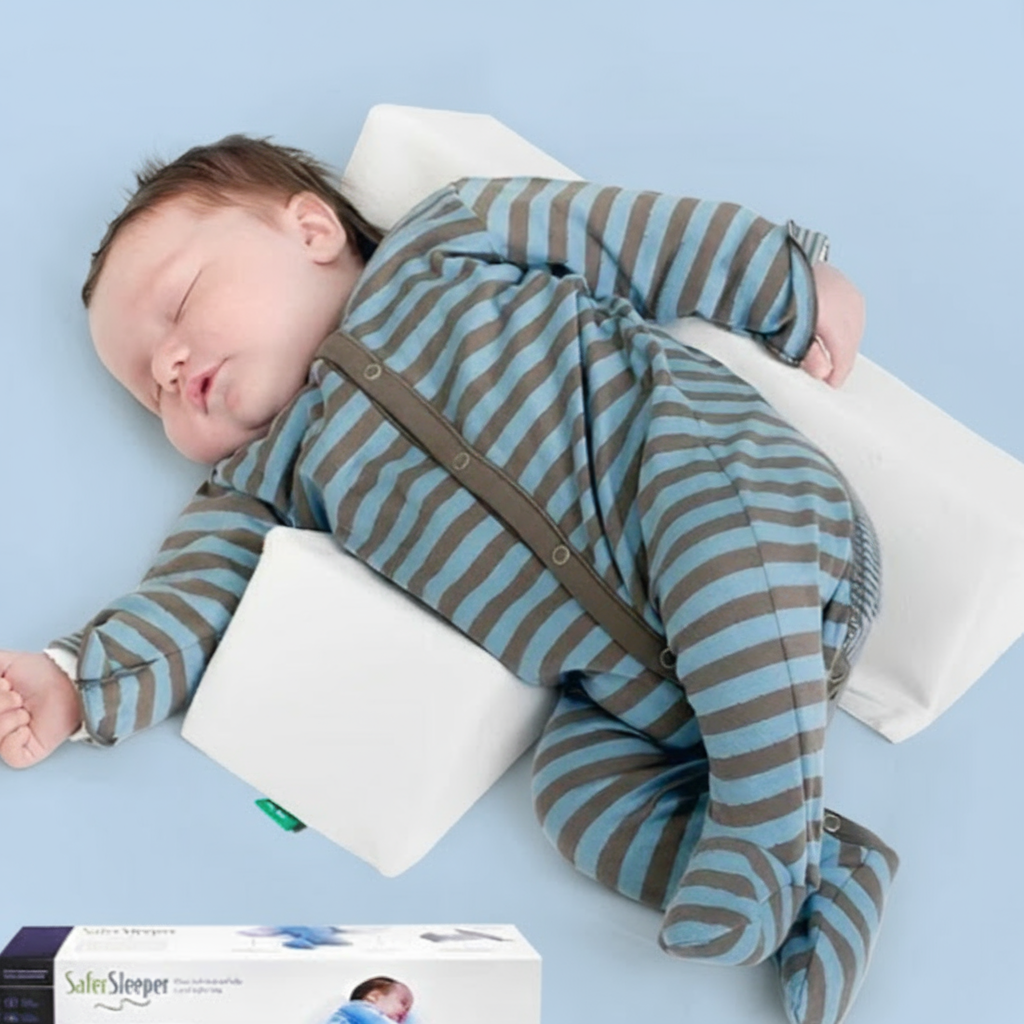 Newborn Baby Side Support Pillow Wedge with Removable Cover