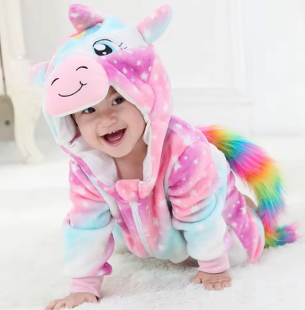 Cozy Flannel Baby Romper - Soft Outfit for Easy Changes