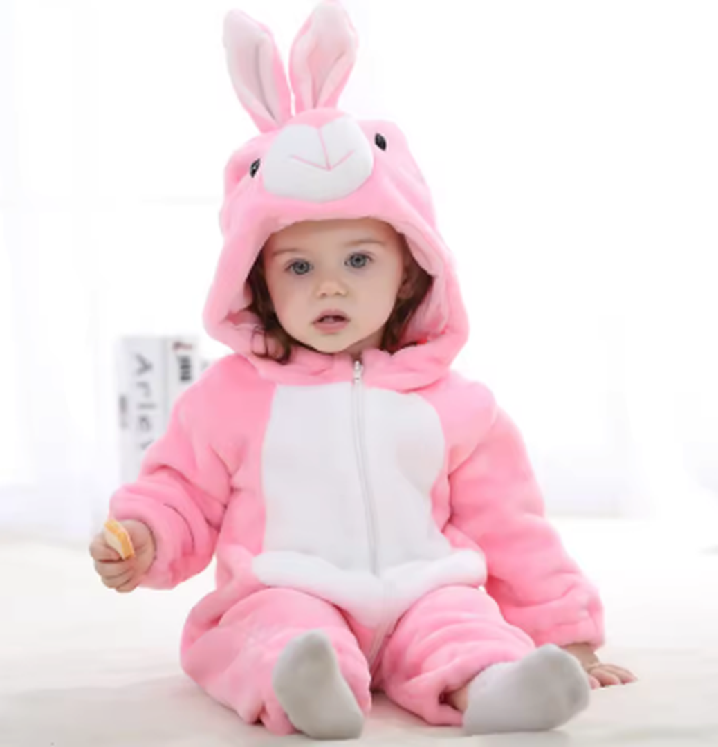 Cozy Flannel Baby Romper - Soft Outfit for Easy Changes