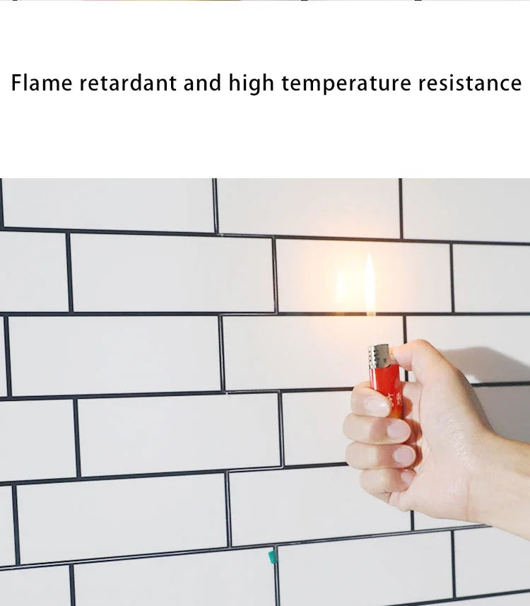 3D Peel and Stick White Subway Wall Tile Sticker Wallpaper Backsplash Of Kitchen Wall Tile Stickers Peel and StickWall Tile