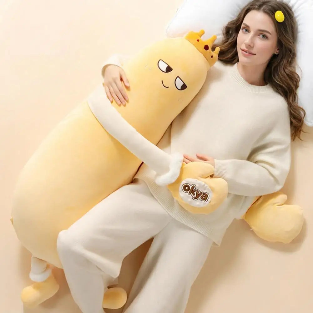Cute Mango King Plush Toy Pillow Sleeping Aid Soft Long Carrot Female Companion Leg Clasping Hugging Pillow Nap Sleeping Toys