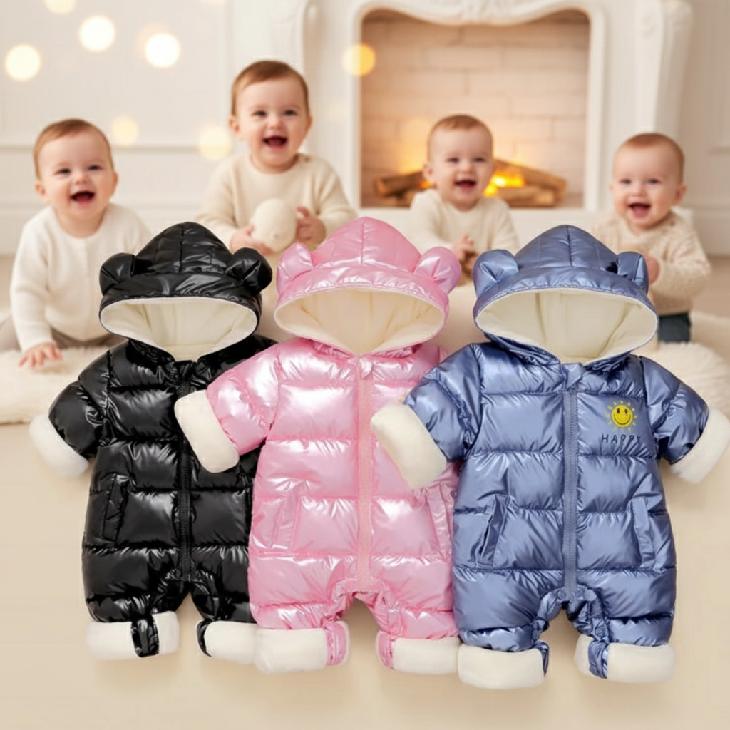Newborn Baby Winter Waterproof Down Snowsuit