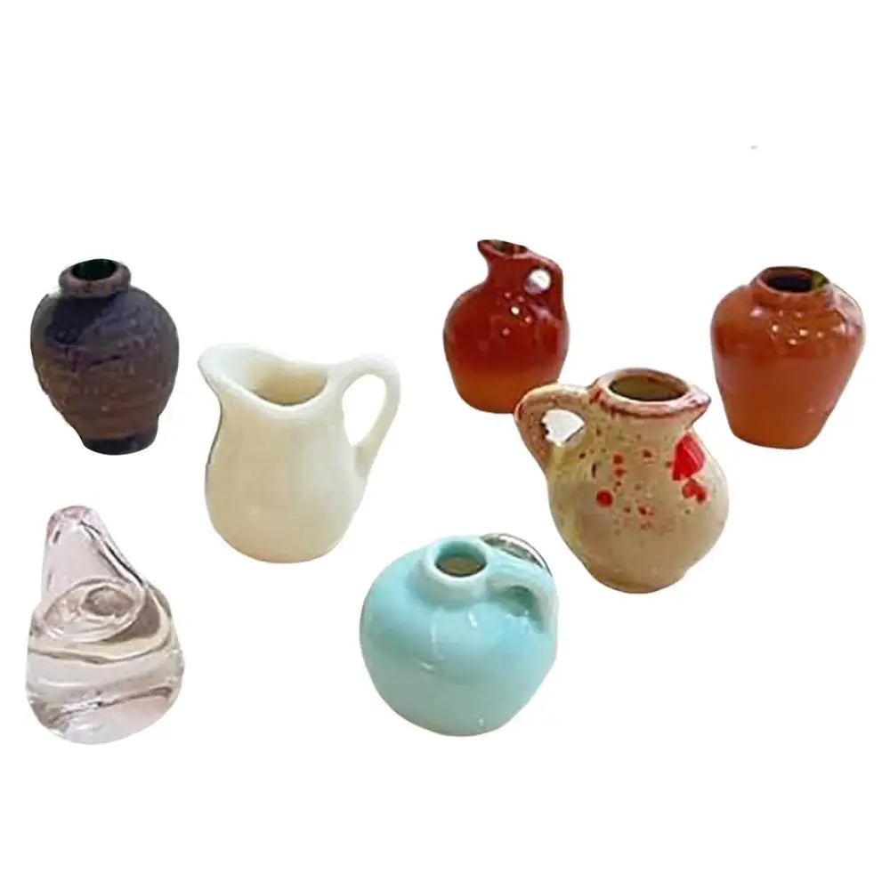 Fridge Vase Tiny Flower Vase Magnets for Fridge 8 Pieces Resin Funny Plant Pots Kitchen Decor for Refrigerator Home Decorations